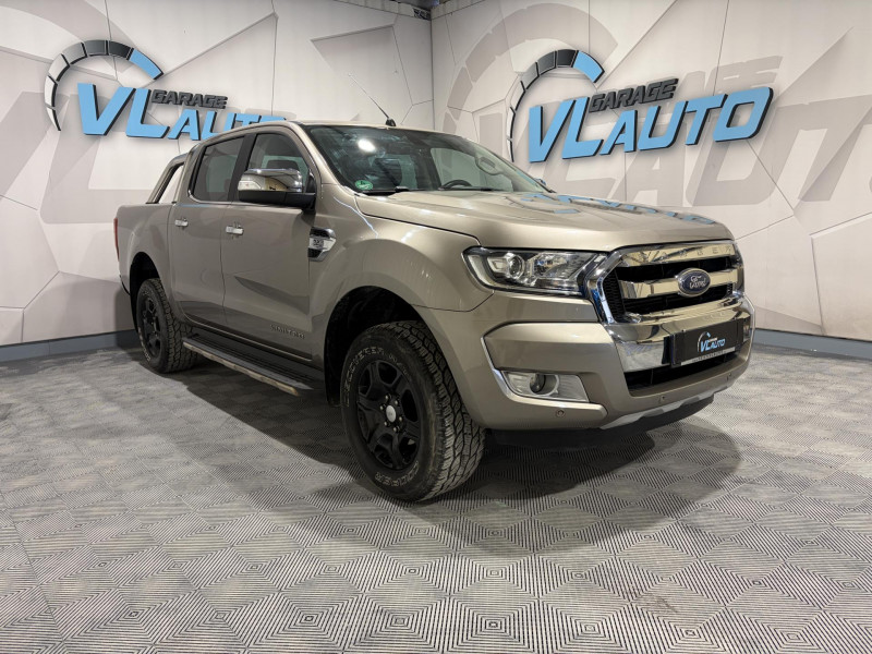 Ford RANGER DOUBLE CABINE   3.2 TDCi 200 4X4 BVA6 LIMITED DIESEL GRIS Occasion à vendre