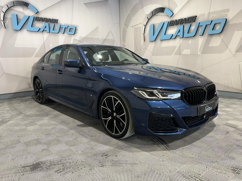 Bmw SERIE 5 530d TwinPower Turbo 286 ch BVA8 G30 LCI M Sport DIESEL BLEU Occasion à vendre