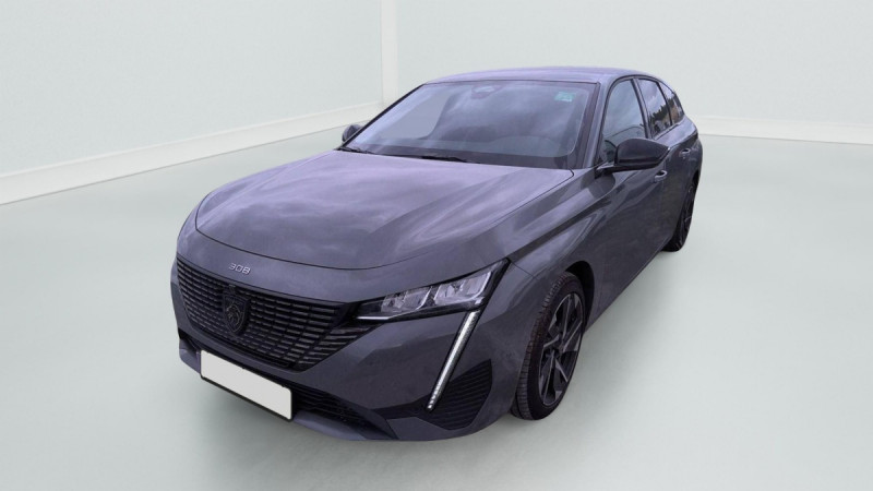 Peugeot 308 SW Hybrid 136 e-DCS6 Allure Hybride Gris foncé Occasion à vendre