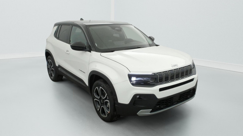Jeep Avenger 1.2 Turbo T3 110 ch e-Hybrid BVR6 Summit Hybride Blanc Occasion à vendre