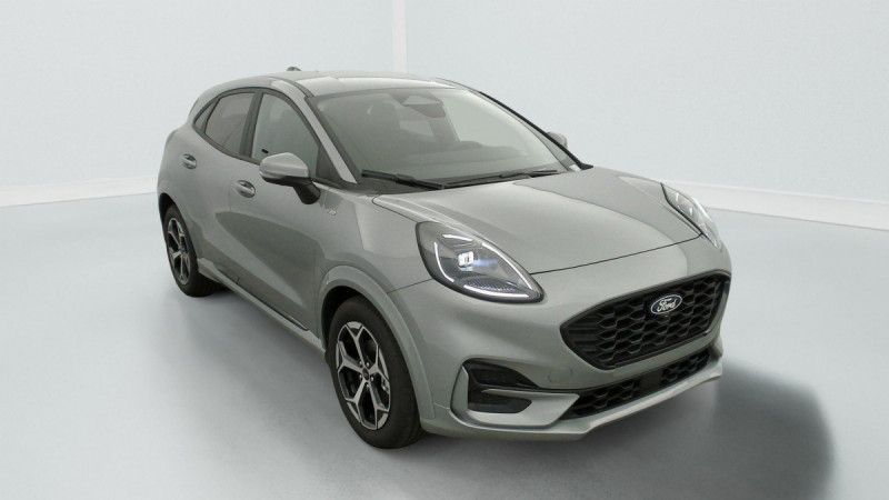 Ford PUMA 1.0 EcoBoost 125 ch mHEV S&S Powershift ST-Line Hybride Gris clair Occasion à vendre