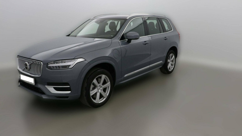 Volvo XC90 Recharge T8 AWD 310+145 ch Geartronic 8 7pl Inscription Hybride Gris foncé Occasion à vendre