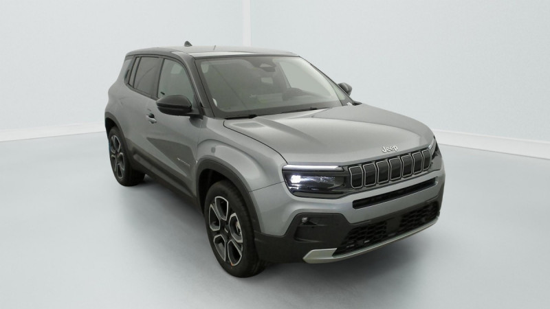 Jeep Avenger 1.2 Turbo T3 110 ch e-Hybrid BVR6 Summit Hybride Gris foncé Occasion à vendre