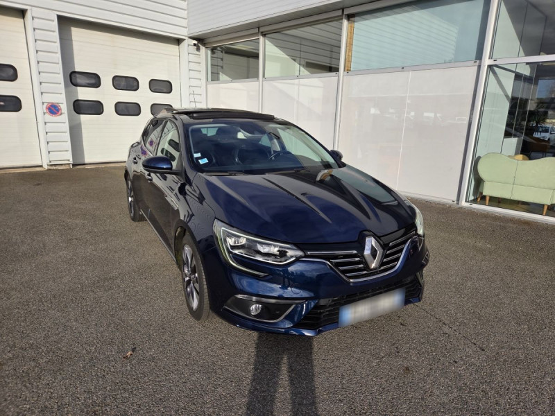 Renault Mégane Berline (4) Intens TCe 140 FAP Essence Bleu Occasion à vendre