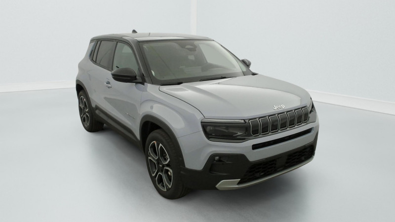 Jeep Avenger 1.2 Turbo T3 110 ch e-Hybrid BVR6 Summit Hybride Gris foncé Occasion à vendre