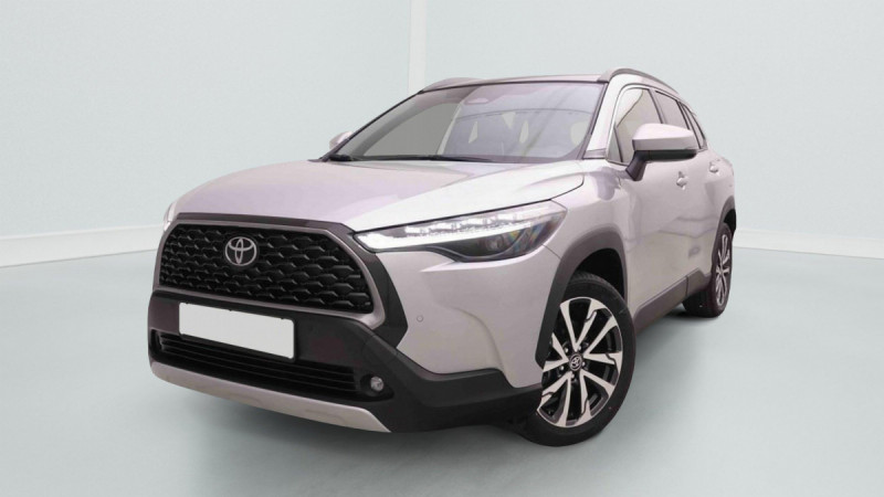 Toyota Corolla Cross 1.8 Hybrid 140 E-CVT Lounge Hybride Gris clair Occasion à vendre