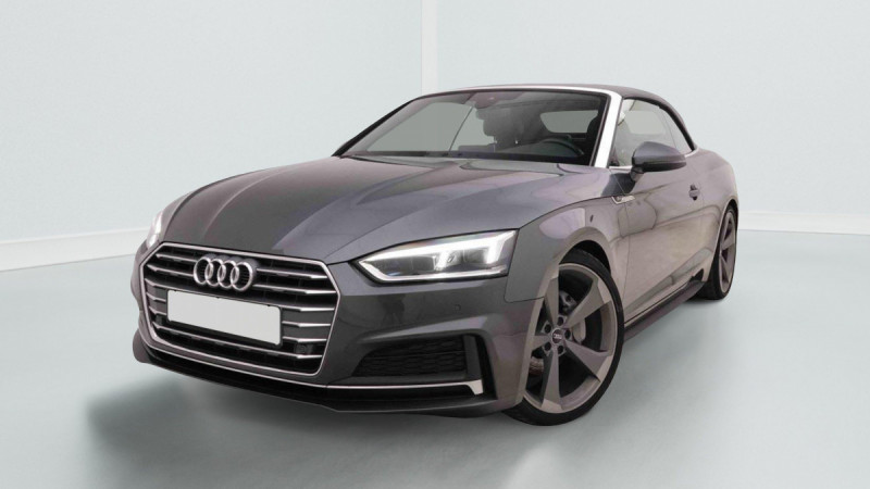 Audi A5 Cabrio 40 Tdi 190 S-Tronic S-Line Diesel Gris foncé Occasion à vendre