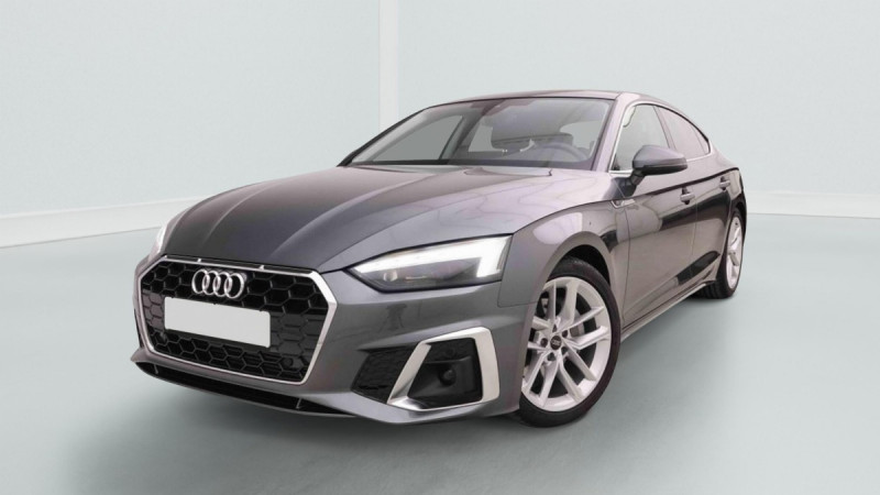 Audi A5 Sportback 40 TFSi 204 S-Tronic S-line Hybride Gris foncé Occasion à vendre