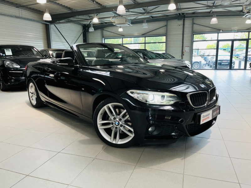 Bmw SERIE 2 CABRIOLET Cabriolet 220d 190 ch F23 M Sport BVA 8 DIESEL BLACK SAPPHIRE METALLIC Occasion à vendre
