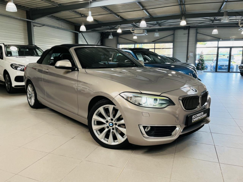 Photo 2 de l'offre de BMW SERIE 2 CABRIOLET  Cabriolet 220d 190 ch F23 Luxury BVA 8 à 19990€ chez Occasions Champenoises