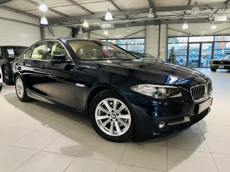 Bmw SERIE 5  520d 184 ch F10 LCI Luxe BVA 8 DIESEL IMPERIALBLAU BRILLANTEFFEKT METALLI Occasion à vendre