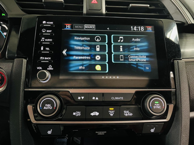 Photo 10 de l'offre de HONDA CIVIC 1.0 i-VTEC 126 CVT Exclusive Premium à 15990€ chez Occasions Champenoises