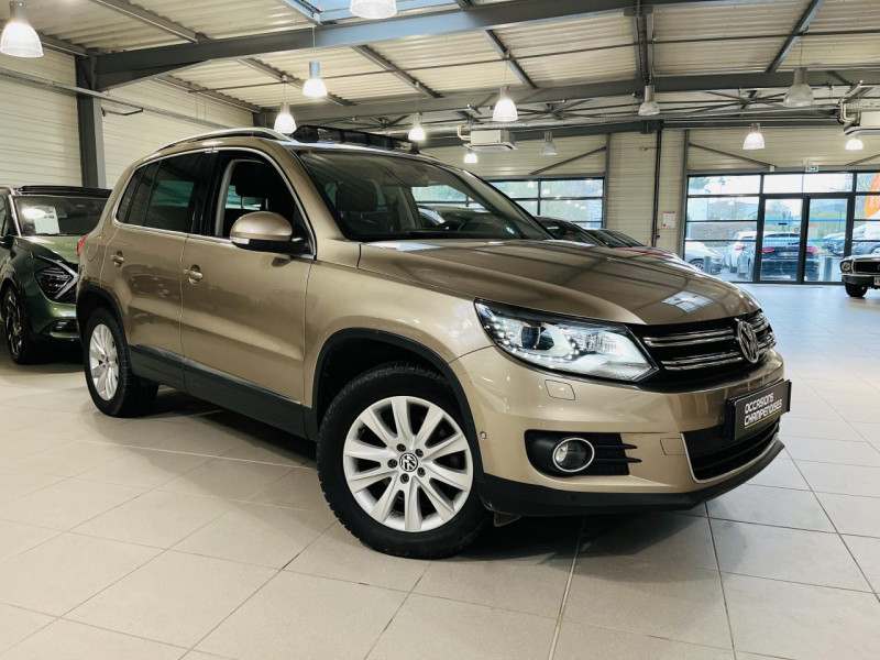 Volkswagen TIGUAN 1.4 TSI 160 BlueMotion Technology Sportline DSG6 ESSENCE Titanium Beige Metallic Occasion à vendre