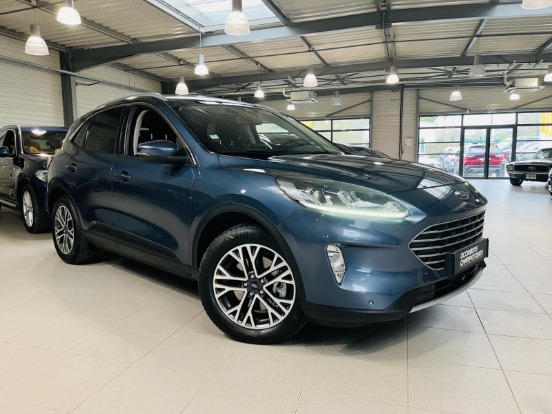 Ford KUGA 2.5 Duratec 225 ch PHEV e-CVT Titanium Hybride Blue Metallic Occasion à vendre