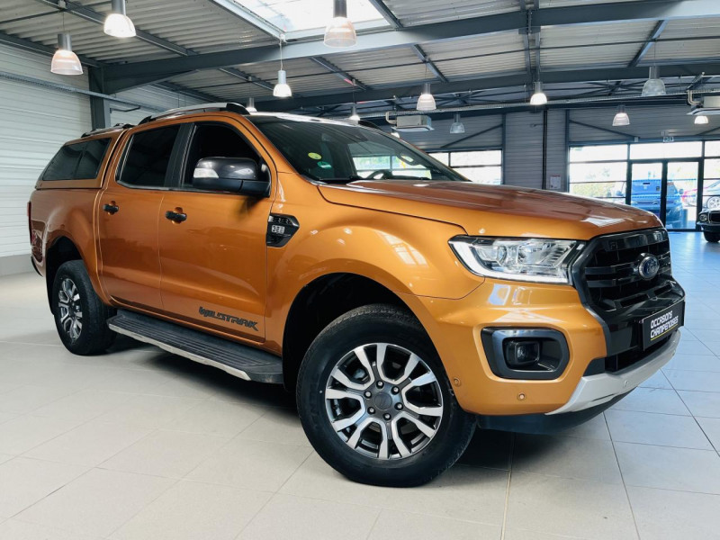 Ford RANGER DOUBLE CABINE  3.2 ECOBLUE 200 4X4 BV6 WILDTRAK DIESEL Orange Occasion à vendre