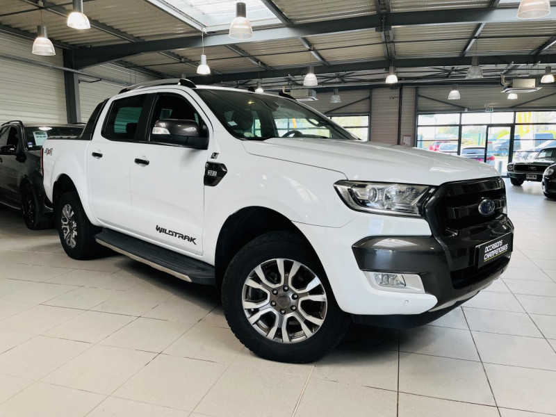 Ford RANGER Double Cabine 3.2 TDCi 200 4X4 BVA6 WILDTRAK DIESEL Frozen White Occasion à vendre