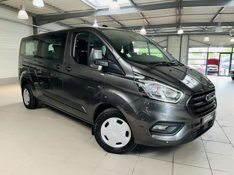 Ford TRANSIT CUSTOM KOMBI 2.0 EcoBlue 130CH 320 L2H1 Trend Business DIESEL GRIS FONCE Occasion à vendre