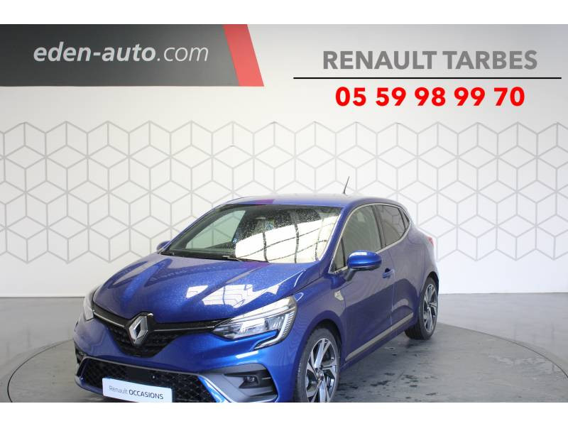 Renault Clio V E-Tech 140 RS Line hybride essence électrique bleu Occasion à vendre