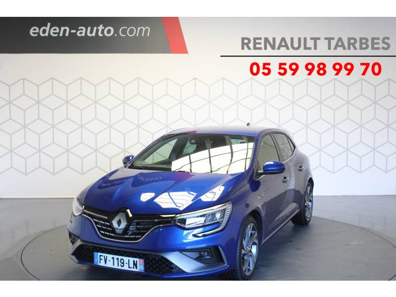 Renault Mégane IV BERLINE TCe 140 EDC FAP - 20 R.S. Line essence bleu Occasion à vendre