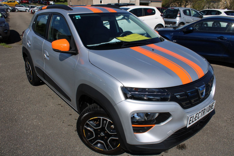 Dacia SPRING ELECTRIC CONFORT PLUS CAMÃRA GPS USB CUIR LIMITEUR BLUETOOTH LEDS RADARS  ABS Electrique GRIS Ã LISERET  Occasion à vendre