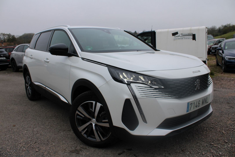 Peugeot 5008 PHASE 4 ALLURE DIESEL EAT8 BOITE AUTO PALETTE 1L5 BLUEHDI 130 CAMÃRA GPS CUIR  7 PLACES Diesel BLANC NACRÃ Occasion à vendre