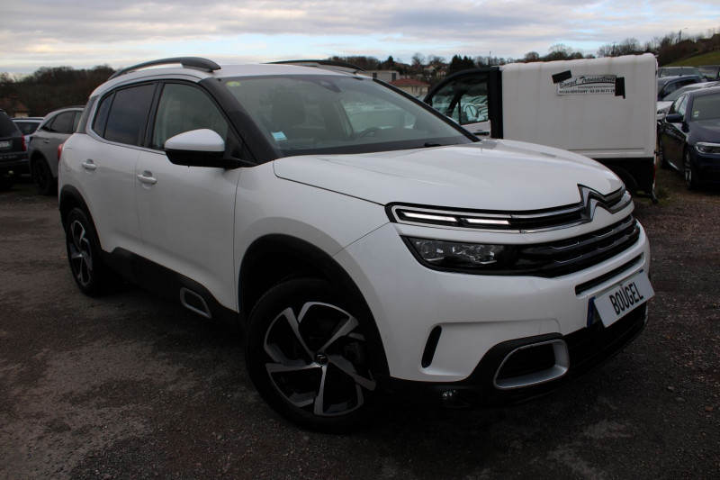 Citroen C5 AIRCROSS SHINE EAT8 BOITE AUTO BLUEHDI 130 CV CAMÃRA JANTES 18 CUIR FULL LEDS  GRAND GPS Diesel BLANC CRISTAL Occasion à vendre