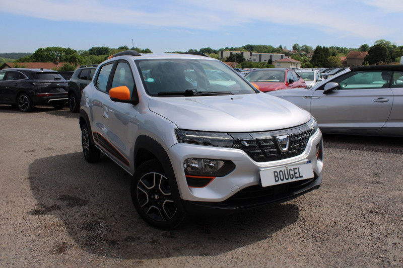 Dacia SPRING ELECTRIC CONFORT PLUS CAMÃRA GPS USB CUIR LIMITEUR BLUETOOTH LEDS ACCOUDOIR  ABS Electrique GRIS PLATINE Occasion à vendre