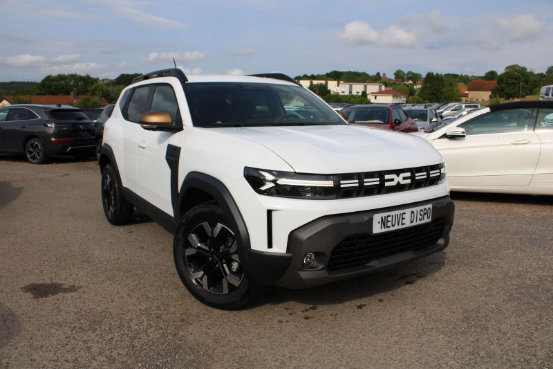 Dacia DUSTER VI MILD HYBRIDE EXTREME TCE 130 BOITE 6 CAMÃRA 360 FULL LEDS ANGLES MORTS CLIM AUTO Essence BLANC GLACIER Occasion à vendre