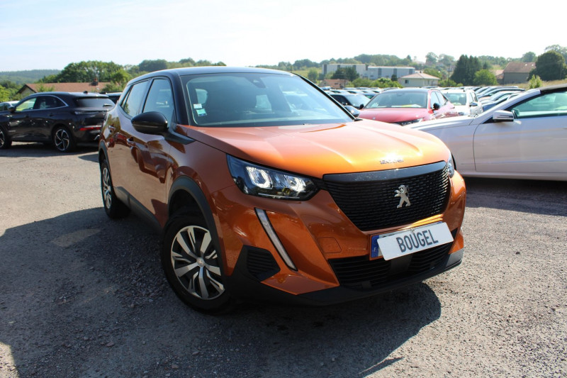 Peugeot 2008 III ACTIVE 100 CV ESSENCE GPS MIROR LINK CAMÃRA USB RE FULL LED BLUETOOTH RÃGULATEUR Essence ORANGE FUSION Occasion à vendre