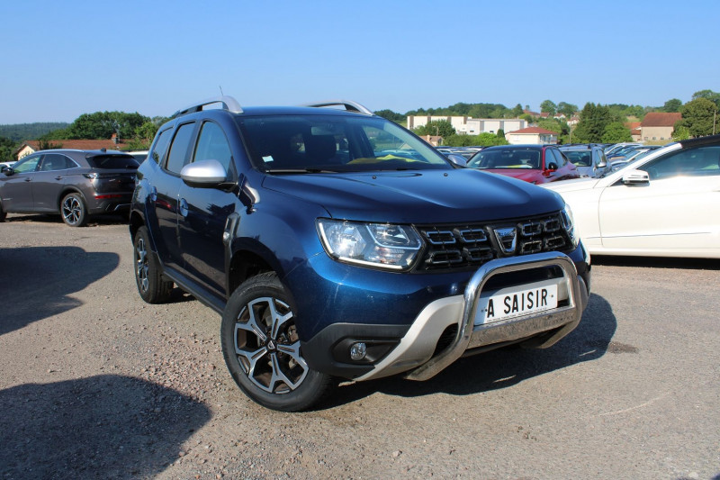 Dacia DUSTER III 1L3 TCE 130 CV PRESTIGE CAMÃRA GPS USB RÃGULATEUR BLUETOOTH ATTELAGE  BOITE 6V Essence BLEU COSMOS Occasion à vendre