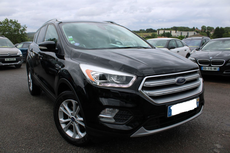Ford KUGA III TITANIUM 120 CV ECOBOOST GPS 3D CAMÃRA USB JA 17 PK ASSIST BLUETOOTH RÃGULATEUR Essence NOIR DIAMAND Occasion à vendre