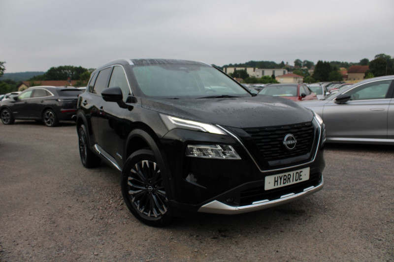 Nissan X-TRAIL PHASE 4 TEKNA E-POWER 204 CV GPS 3D CAMÃRA STORES RE JA 19 TOIT PANO I-COKPIT BOITE AUTO Hybride NOIR INTENSE Occasion à vendre