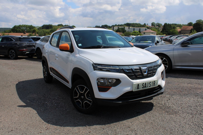Dacia SPRING ELECTRIC CONFORT PLUS CAMÃRA GPS USB CUIR LIMITEUR BLUETOOTH LEDS RADARS  ABS Electrique BLANC CRISTAL Occasion à vendre