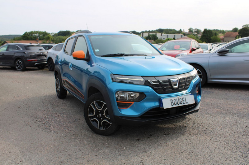 Dacia SPRING ELECTRIC CONFORT PLUS CAMÃRA GPS USB CUIR LIMITEUR BLUETOOTH LEDS RADARS  ABS Electrique BLEU AZURITE Occasion à vendre