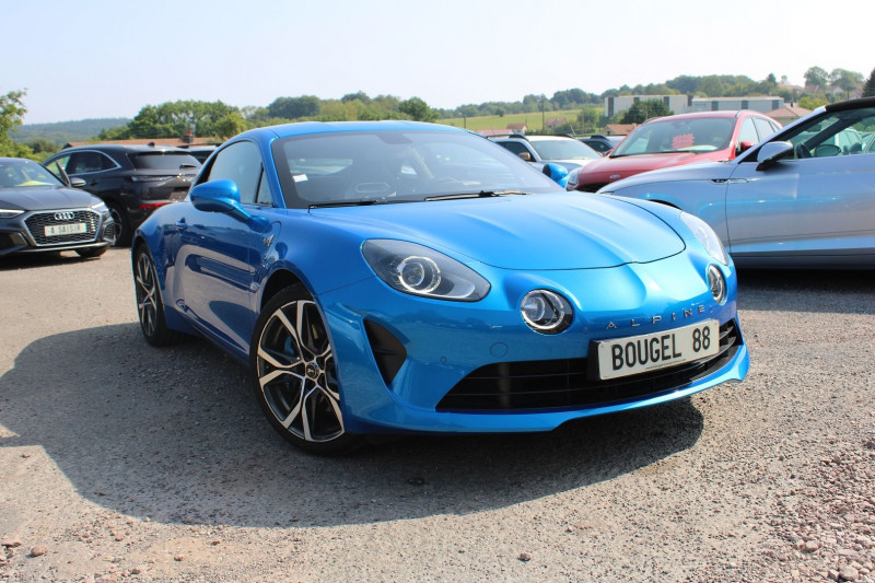 Alpine A110 LEGENDE 1L8 TURBO 252 CV BOITE AUTO PALETTE FULL LEDS GPS 3D USB JANTES 18  ASR Essence BLEU ALPINE Occasion à vendre