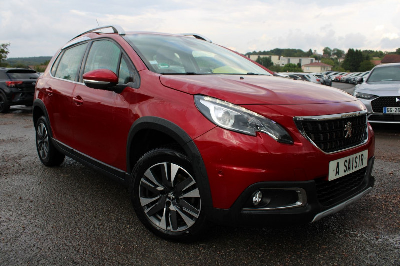 Peugeot 2008 II 1L5 BLUEHDI 100 CV ALLURE LUXE CAMÃRA GPS RÃGULATEUR BLUETOOTH MI CUIR JANTES 16 Diesel ROUGE ULTIMATE Occasion à vendre