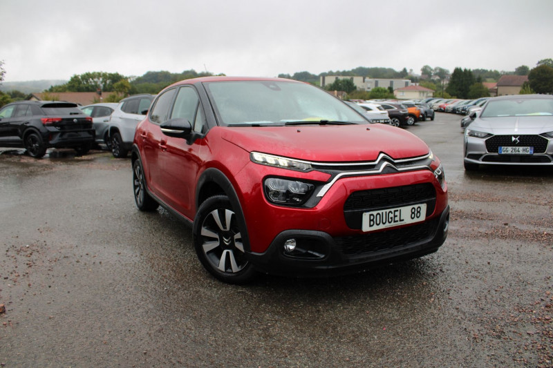 Citroen C3 PHASE 4 SHINE 110 CV  GPS 3D CAMÃRA JA 16 AUDIO USB FULL LED RÃGULATEUR BOITE AUTO EAT-6 Essence ROUGE EMOTION Occasion à vendre
