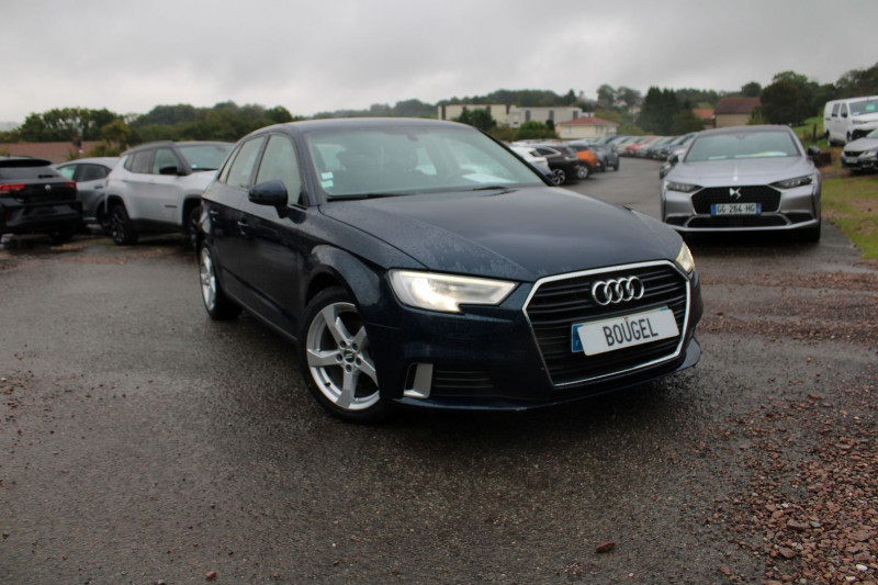 Audi A3 SPORTBACK 2L TDI 150 AMBITION GPS 3D XÃNON+LEDS CLIM USB JA 17 RADAR BLUETOOTH RÃGULATEUR Diesel BLEU CREPUSCULE Occasion à vendre