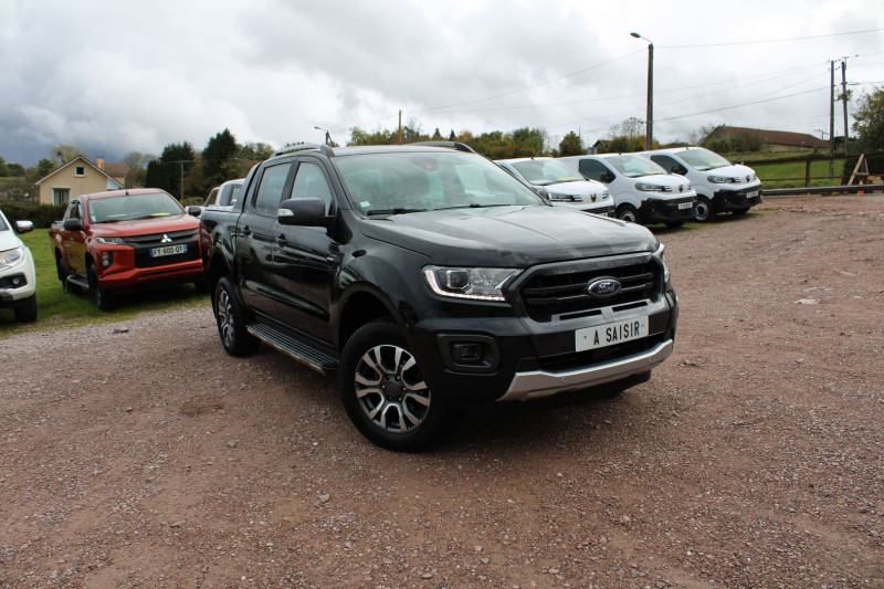 Ford RANGER III 2L BITURBO 213 WILDTRAK BOITE AUTO DIESEL 4X4 CAMÃRA CUIR FULL LEDS GPS ATTELAGE Diesel NOIR INDIANA Occasion à vendre