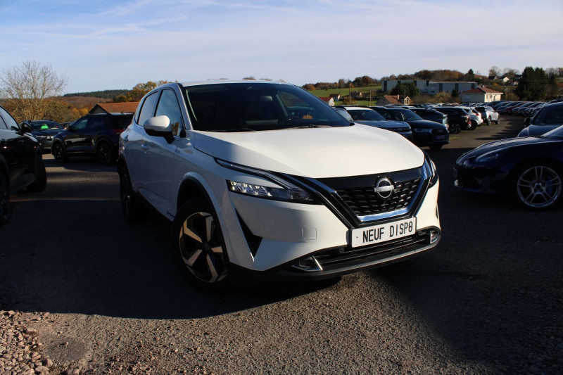 Nissan QASHQAI 5 N-CONNECTA E-POWER 190 CV HYBRIDE GPS 3D CAMÃRA 360Â° JA 18 I-COKPIT BOITE AUTO Hybride BLANC ALPIN Occasion à vendre