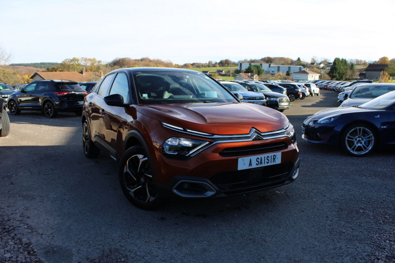 Citroen C4 PHASE SHINE BLUEHDI 110 CV BOITE 6V DIESEL CUIR TOIT OUVRANT CAMÃRA 360 GPS FULL LEDS Diesel ORANGE DESIGN Occasion à vendre